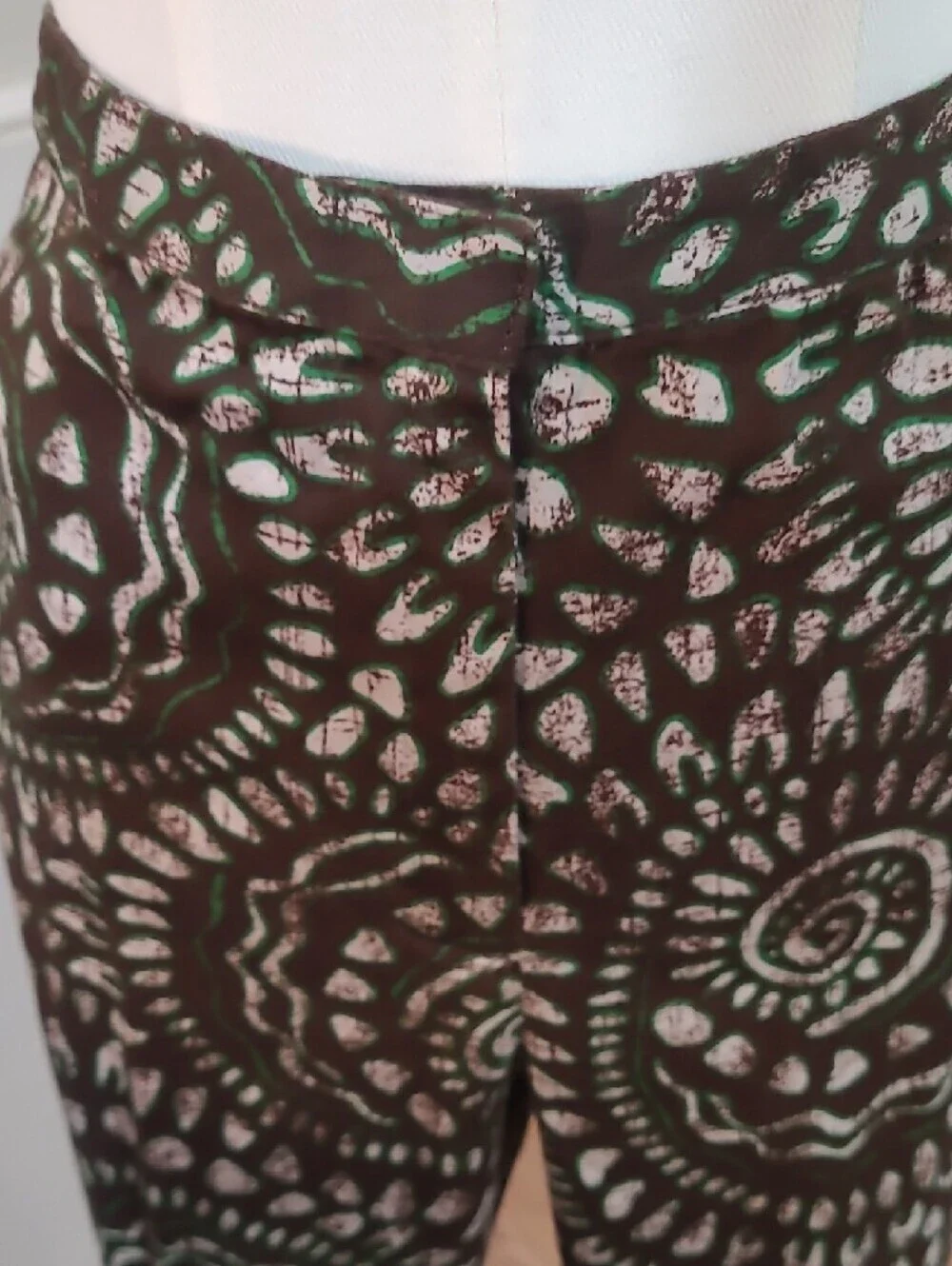 Ruby Rd. Two-Piece Batik-Print Matching Jacket and Pant Set - Size 8